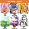 imageHalloween ampamp Christmas Day Gifts for Kids Teen Girl Girls Trendy Stuff Stocking Stuffers for Teens 192Pack Drawing Painting Art Supplies with Acrylic Pad Watercolor Pad Sketch Book CanvasesBrown