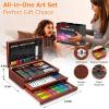 imageHalloween ampamp Christmas Day Gifts for Kids Teen Girl Girls Trendy Stuff Stocking Stuffers for Teens 192Pack Drawing Painting Art Supplies with Acrylic Pad Watercolor Pad Sketch Book CanvasesBrown
