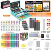 imageHalloween ampamp Christmas Day Gifts for Kids Teen Girl Girls Trendy Stuff Stocking Stuffers for Teens 192Pack Drawing Painting Art Supplies with Acrylic Pad Watercolor Pad Sketch Book CanvasesTeal