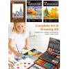imageHalloween ampamp Christmas Day Gifts for Kids Teen Girl Girls Trendy Stuff Stocking Stuffers for Teens 192Pack Drawing Painting Art Supplies with Acrylic Pad Watercolor Pad Sketch Book CanvasesYellow Brown