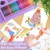 imageSoucolor Art Supplies 283 Pieces Drawing Set Art Kits with Trifold Easel 2 Drawing Pads 1 Coloring Book Crayons Pastels Arts and Crafts Gifts Case for Kids Girls Boys Teens Beginners PurplePurple