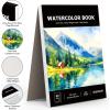 imageSoucolor School Supplies 9quot x 12quot Sketch Book for High College Teacher Student 1Pack 100 Sheets Spiral Bound Art Sketchbook Acid Free 68lb100gsm Artist Blank Book for Kids Back to School StuffSatind Black