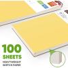 imageSoucolor School Supplies 9quot x 12quot Sketch Book for High College Teacher Student 1Pack 100 Sheets Spiral Bound Art Sketchbook Acid Free 68lb100gsm Artist Blank Book for Kids Back to School StuffYellow