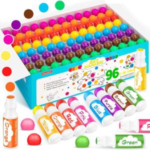 imageDot Markers for Toddlers Kids Preschool Bingo Daubers Washable Art Markers 8 Colors Toddlers Arts and Crafts Supplies Kids Painting Drawing Coloring Supplies Dot Paint Craft Kit Preschool Learning96