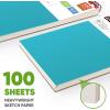 imageSoucolor 55quot x 85quot Sketch Book 100 Sheets Spiral Bound Art Sketchbook Acid Free 68lb100gsm Artist Drawing Book Paper Painting Sketching PadAqua Sky