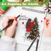 imageSoucolor 55quot x 85quot Sketch Book 100 Sheets Spiral Bound Art Sketchbook Acid Free 68lb100gsm Artist Drawing Book Paper Painting Sketching PadBlack