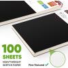 imageSoucolor 55quot x 85quot Sketch Book 100 Sheets Spiral Bound Art Sketchbook Acid Free 68lb100gsm Artist Drawing Book Paper Painting Sketching PadBlack
