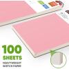 imageSoucolor 55quot x 85quot Sketch Book 100 Sheets Spiral Bound Art Sketchbook Acid Free 68lb100gsm Artist Drawing Book Paper Painting Sketching PadBluePink