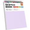imageSoucolor 55quot x 85quot Sketch Book 100 Sheets Spiral Bound Art Sketchbook Acid Free 68lb100gsm Artist Drawing Book Paper Painting Sketching PadBluePurple