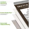 imageSoucolor 55quot x 85quot Sketch Book 100 Sheets Spiral Bound Art Sketchbook Acid Free 68lb100gsm Artist Drawing Book Paper Painting Sketching PadBrown
