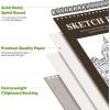 imageSoucolor 55quot x 85quot Sketch Book 100 Sheets Spiral Bound Art Sketchbook Acid Free 68lb100gsm Artist Drawing Book Paper Painting Sketching PadBrown