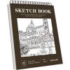 imageSoucolor 55quot x 85quot Sketch Book 100 Sheets Spiral Bound Art Sketchbook Acid Free 68lb100gsm Artist Drawing Book Paper Painting Sketching PadBrown