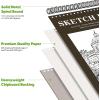 imageSoucolor 55quot x 85quot Sketch Book 100 Sheets Spiral Bound Art Sketchbook Acid Free 68lb100gsm Artist Drawing Book Paper Painting Sketching PadBrown