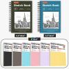 imageSoucolor 55quot x 85quot Sketch Book 100 Sheets Spiral Bound Art Sketchbook Acid Free 68lb100gsm Artist Drawing Book Paper Painting Sketching PadChristmas Blue