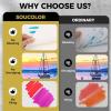 imageSoucolor 55quot x 85quot Sketch Book 100 Sheets Spiral Bound Art Sketchbook Acid Free 68lb100gsm Artist Drawing Book Paper Painting Sketching PadCute Yellow
