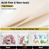 imageSoucolor 55quot x 85quot Sketch Book 100 Sheets Spiral Bound Art Sketchbook Acid Free 68lb100gsm Artist Drawing Book Paper Painting Sketching PadCute Yellow