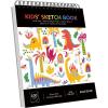 imageSoucolor 55quot x 85quot Sketch Book 100 Sheets Spiral Bound Art Sketchbook Acid Free 68lb100gsm Artist Drawing Book Paper Painting Sketching PadCute Black