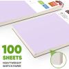 imageSoucolor 55quot x 85quot Sketch Book 100 Sheets Spiral Bound Art Sketchbook Acid Free 68lb100gsm Artist Drawing Book Paper Painting Sketching PadPurple