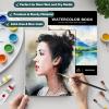 imageSoucolor 55quot x 85quot Sketch Book 100 Sheets Spiral Bound Art Sketchbook Acid Free 68lb100gsm Artist Drawing Book Paper Painting Sketching PadSatind Black
