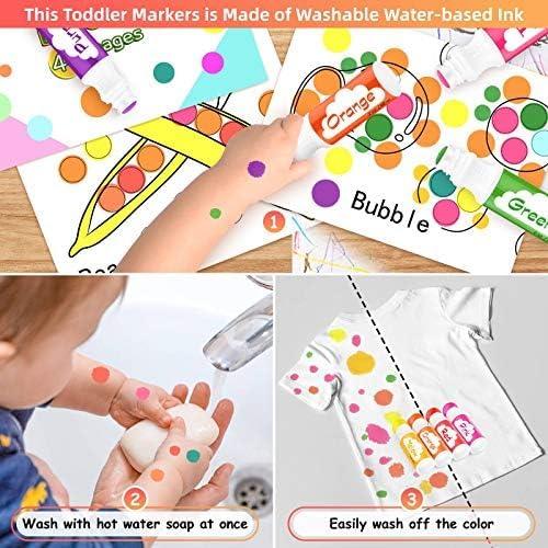 imageDot Markers for Toddlers Kids Preschool Bingo Daubers Washable Art Markers 8 Colors Toddlers Arts and Crafts Supplies Kids Painting Drawing Coloring Supplies Dot Paint Craft Kit Preschool Learning16