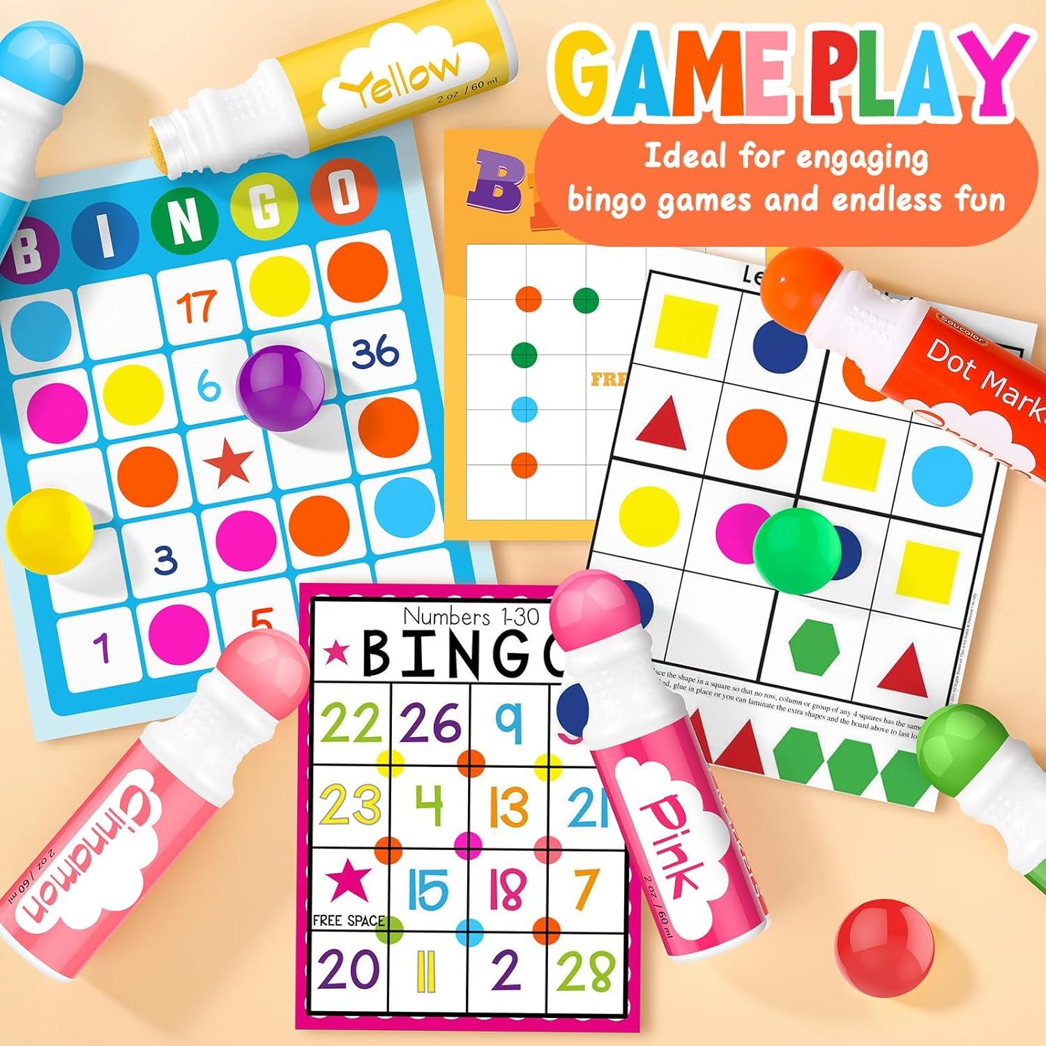 imageDot Markers for Toddlers Kids Preschool Bingo Daubers Washable Art Markers 8 Colors Toddlers Arts and Crafts Supplies Kids Painting Drawing Coloring Supplies Dot Paint Craft Kit Preschool Learning32